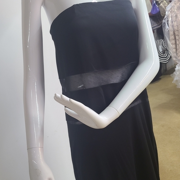 NWT Helmut Lang Silk Strapless Dress - Picture 13 of 15